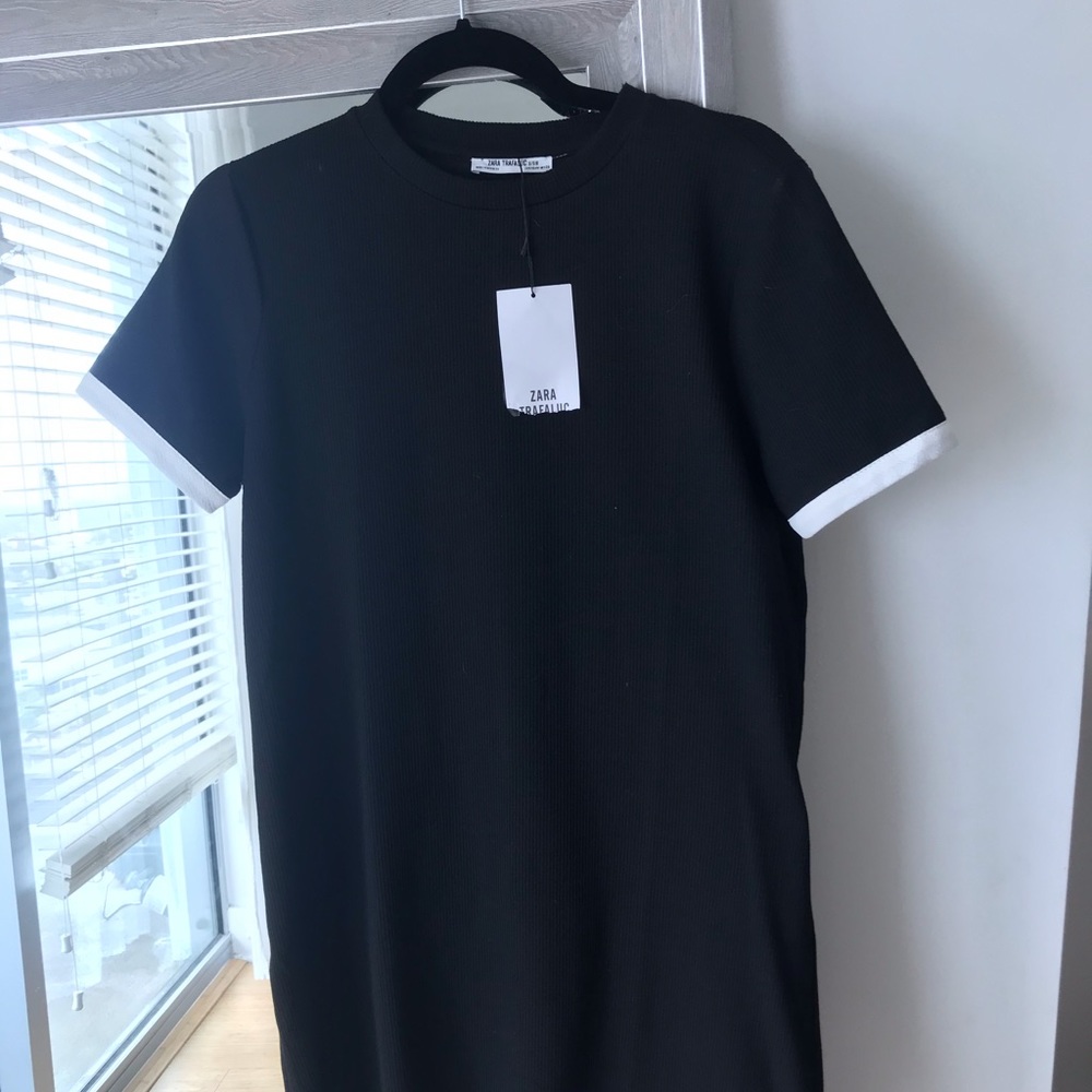 Zara Black Tee Shirt Dress
